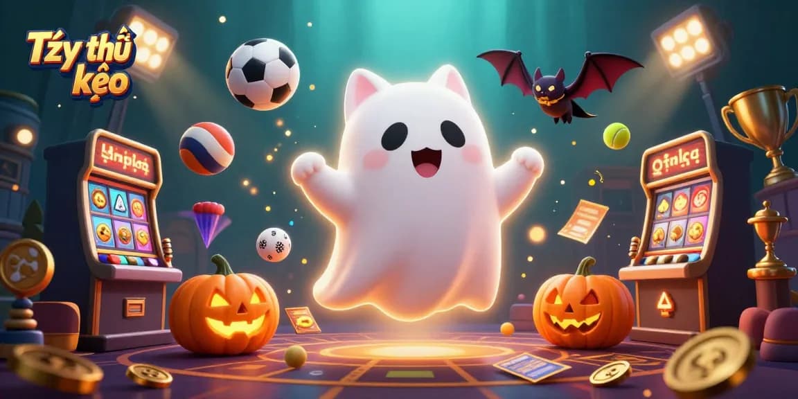 Tỷ lệ kèo visualization with a ghost cat and vampire bat in a dynamic casino scene