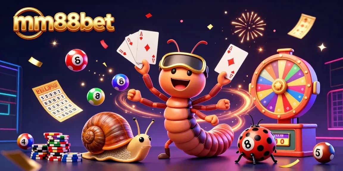 Experience exciting wins with mm88bet at a vibrant casino scene featuring dynamic characters and game elements.