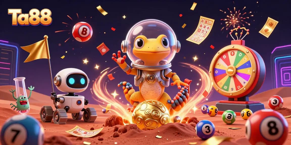 Players enjoy vibrant gaming moments at Ta88's dynamic Martian casino adventure.