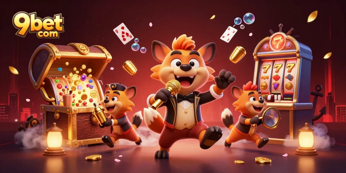 Enjoy exciting games at 9bet com with vibrant casino scenes and unique slot machines.