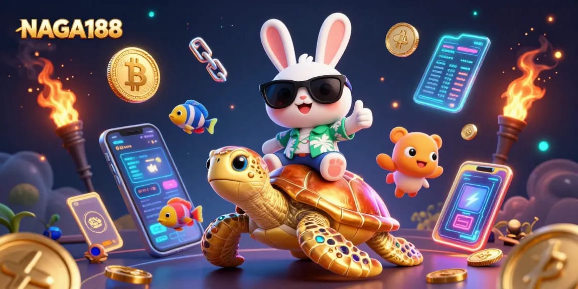NAGA188 memberikan pengalaman bermain judi online yang menarik dengan karakter utama kelinci lucu dan penyu emas