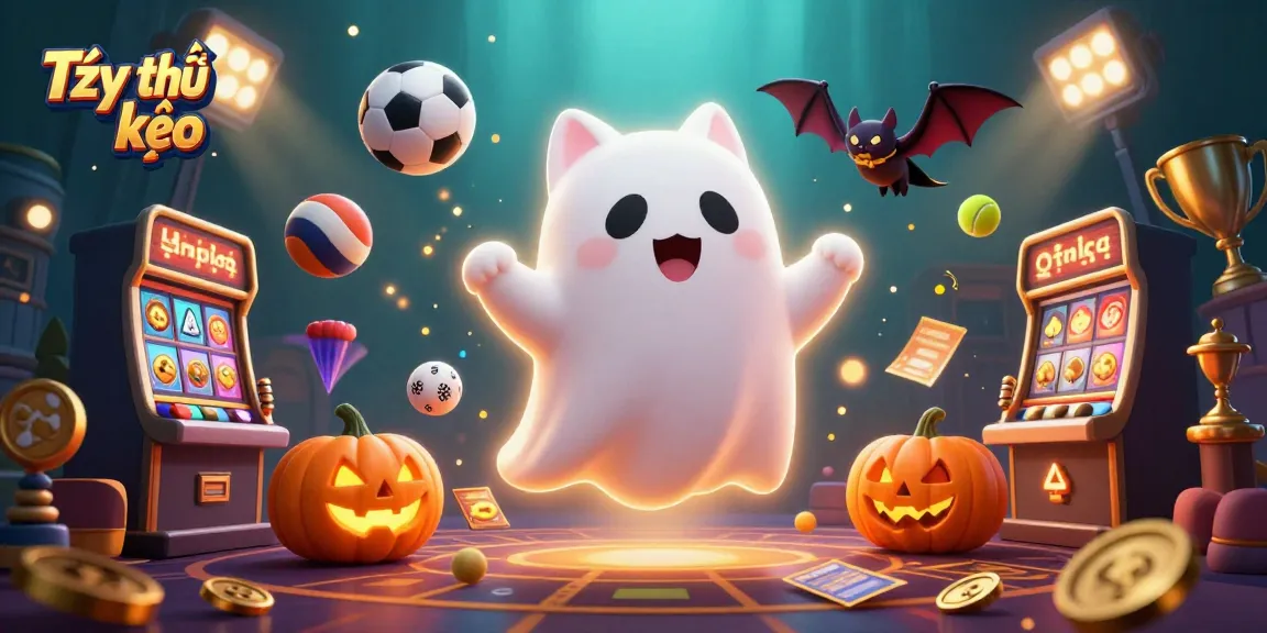 Tỷ lệ kèo visualization with a ghost cat and vampire bat in a dynamic casino scene
