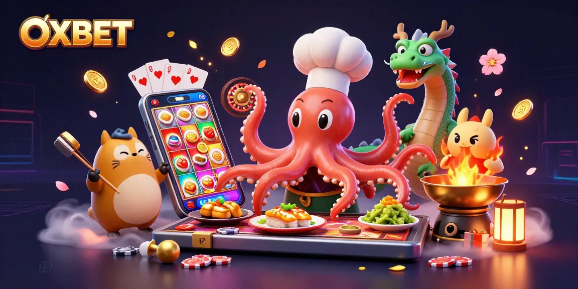 Experience the excitement of OXBET with dynamic 3D characters and immersive casino elements.